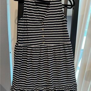 Black-white loft dress cotton fabric medium size  label S